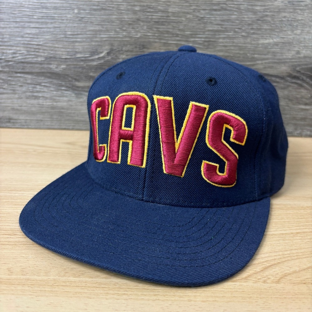 Vintage Cleveland Cavaliers Hat Snapback Blue NBA‎ Basketball Wool Blend Starter